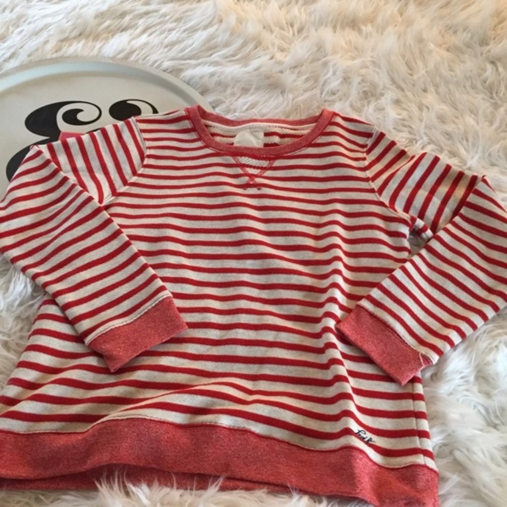Levi's Terry Sweatshirt Red & White Stripe